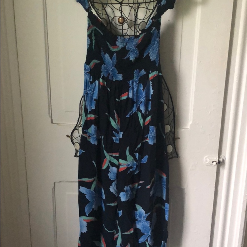Mid leg length romper with arm caps